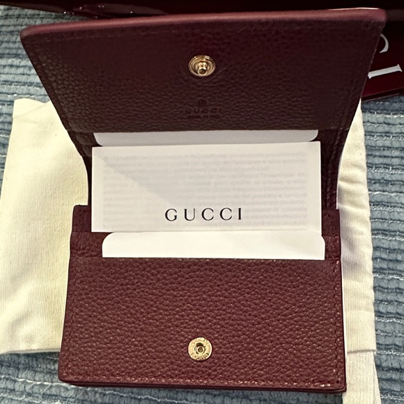 Gucci authentic Bi-color GG Marmont small wallet . Burgundy color from inside - Picture 8 of 10